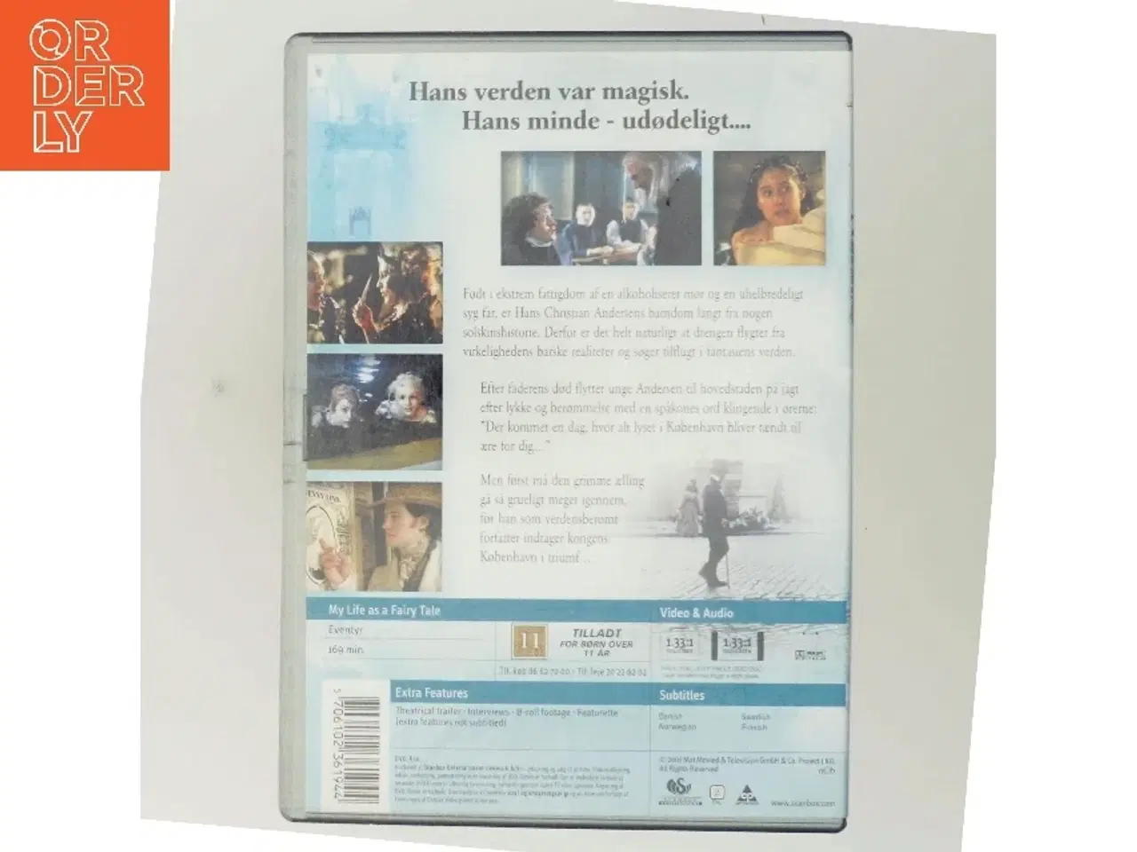 Billede 3 - Hans Christian Andersen: Mit liv som et eventyr med James Fox (DVD)