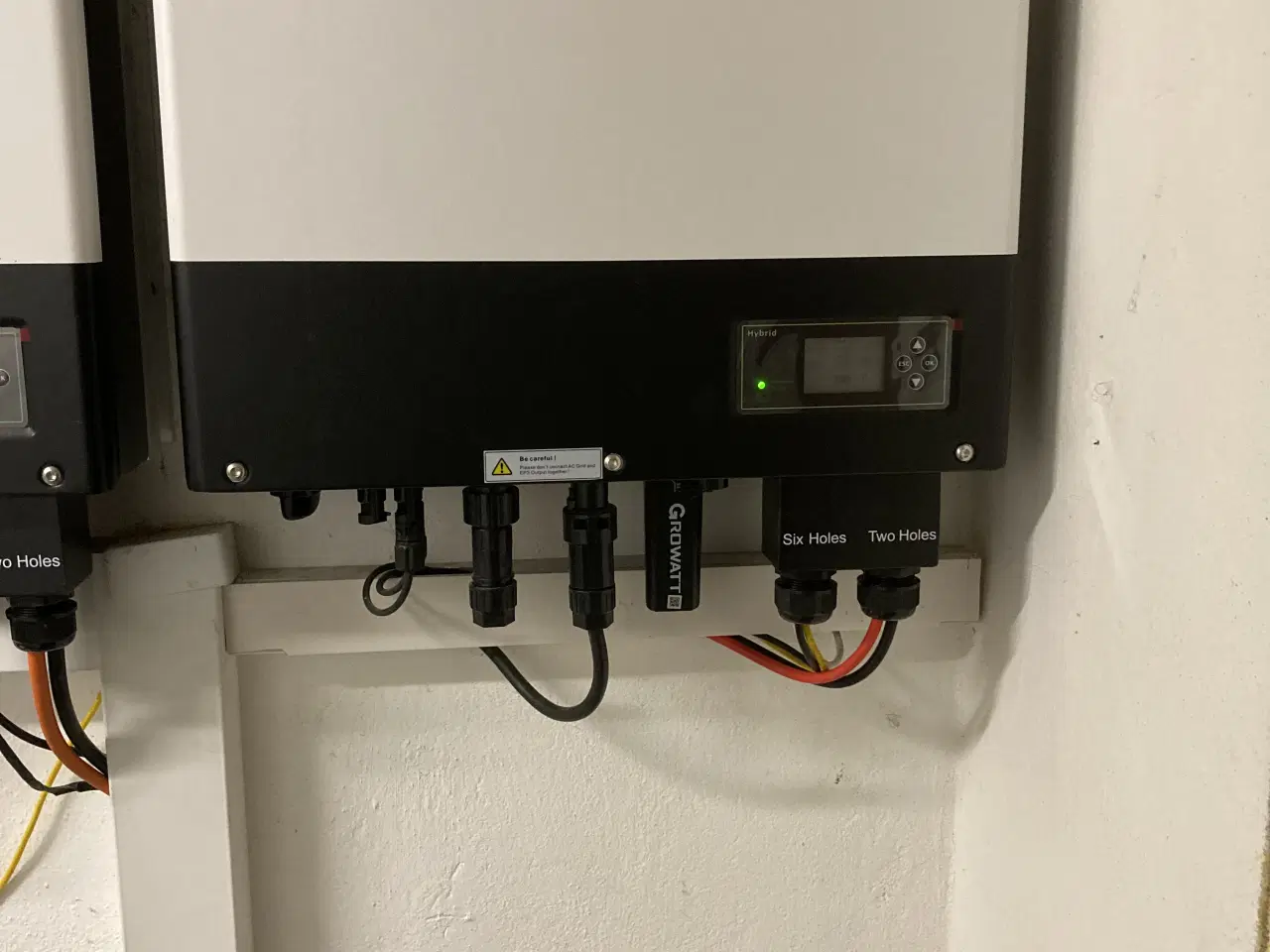 Billede 1 - Growatt hybrid inverter og batteri