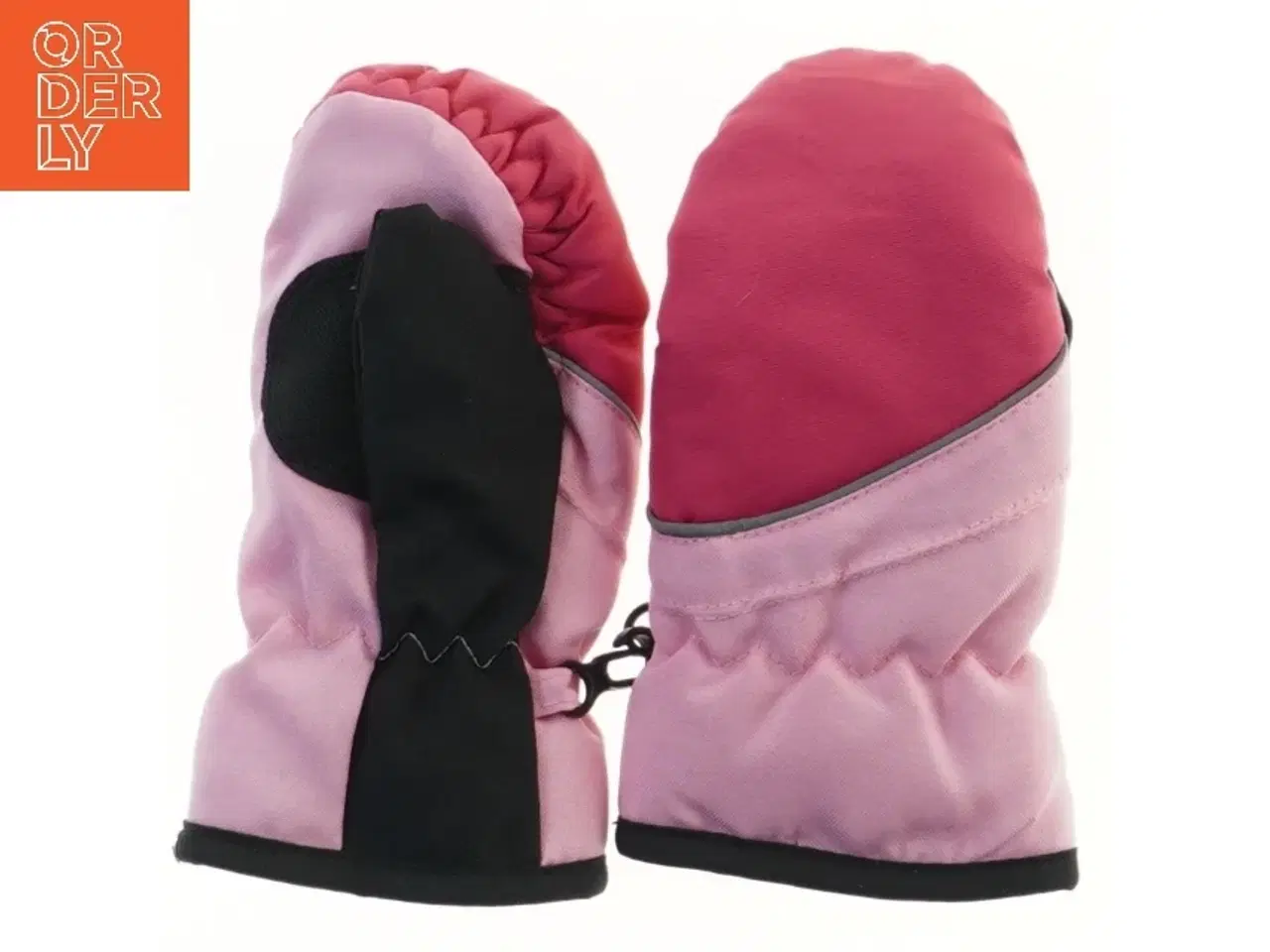 Billede 2 - Børnevotter i pink og sort (str. 17 cm)