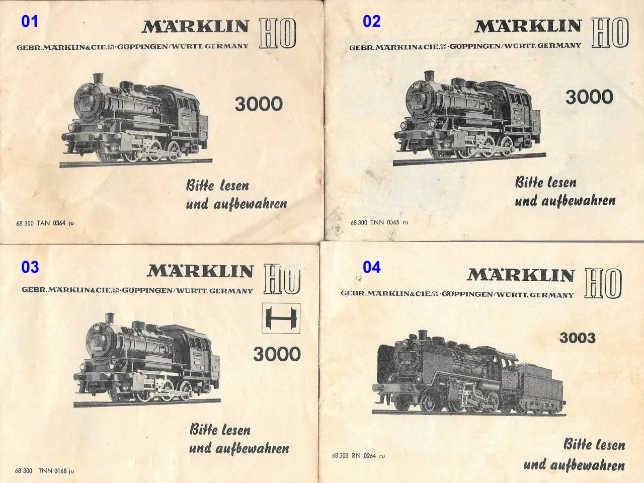 Billede 1 - Marklin: Vejledninger til ældre modeller/udstyr