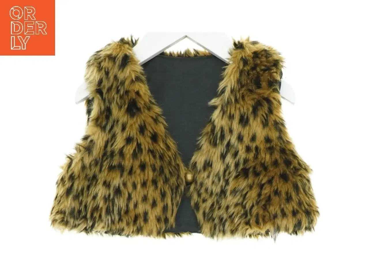 Billede 1 - Vest i imiteret leopard pels (str. 86 cm)