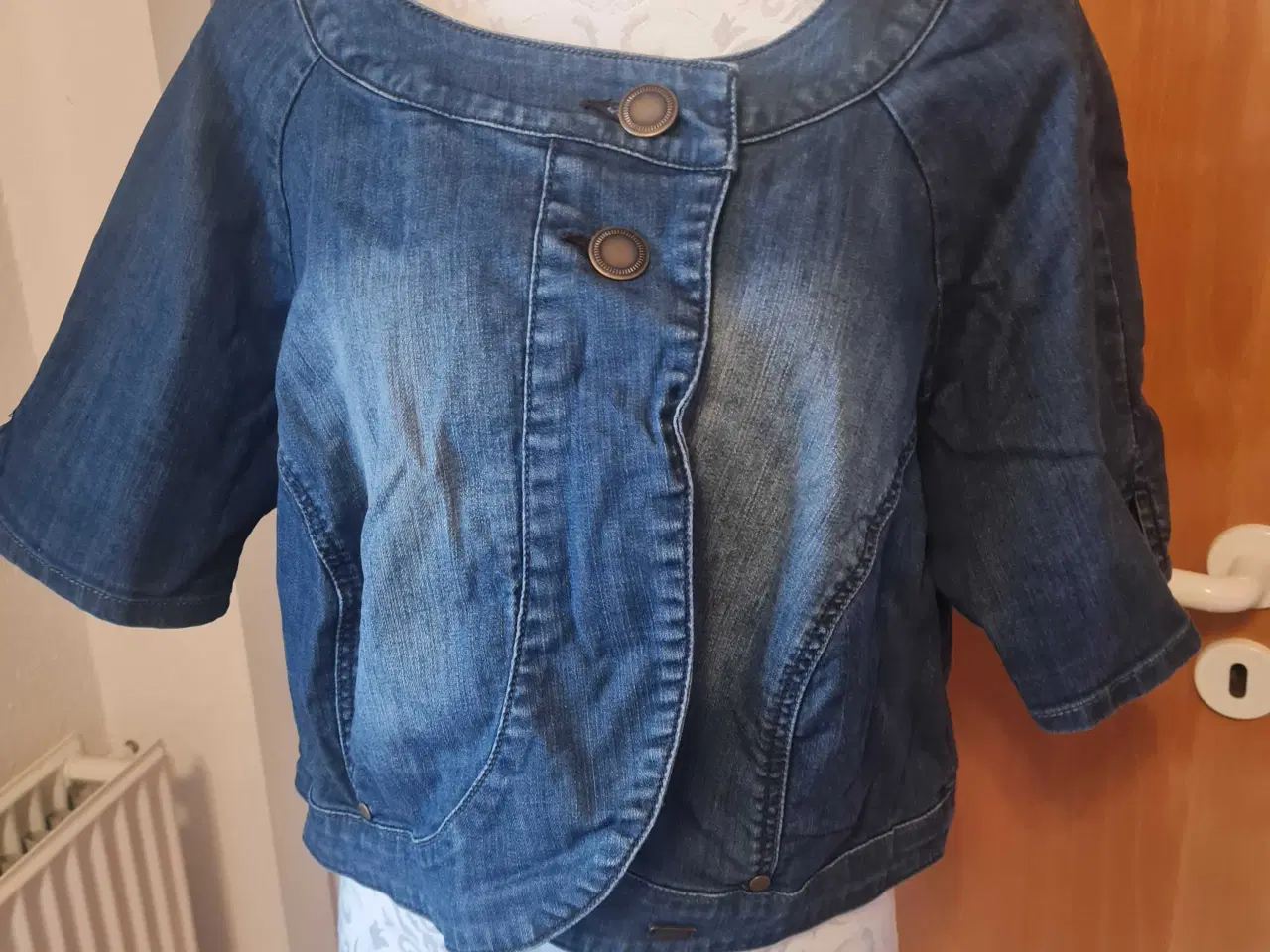 Billede 1 - Denim bolero/ kort jakke str 50