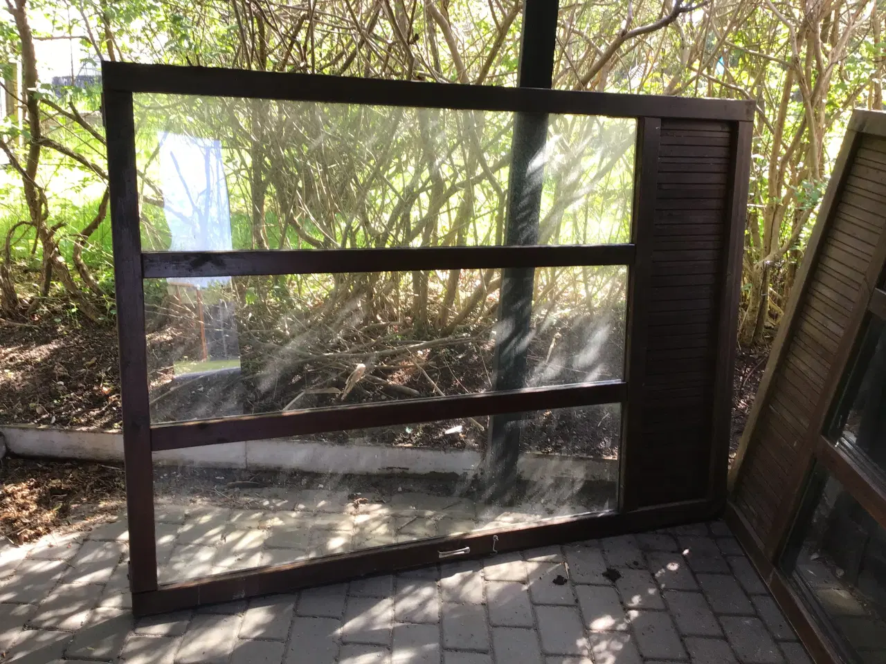 Billede 3 - vinduespartier 3 stk brugte måler H 200 cm og 145