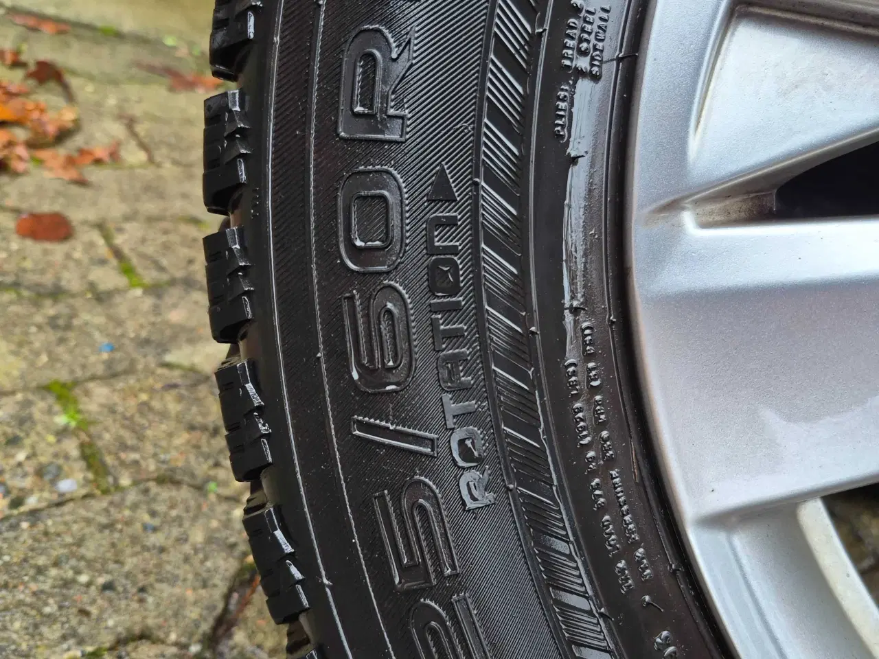 Billede 7 - Originale Peugeot alufælge m. 2 nye vinterdæk