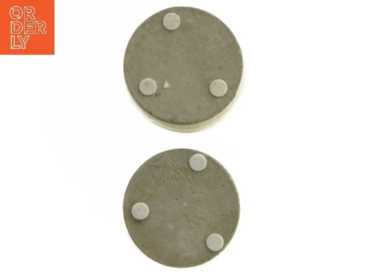 Billede 4 - Beton fyrfadslys holdere med hjerte design (str. Ø 7,5x6 cm)