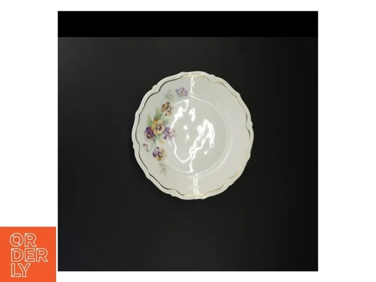 Billede 5 - Vintage porcelænstallerkener med blomstermotiv fra Bavaria (str. Diameter 21 cm)