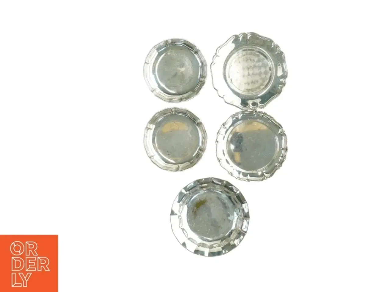 Billede 1 - Vintage sølvfarvede bakker (str. Diameter 15 til 12,5 cm)