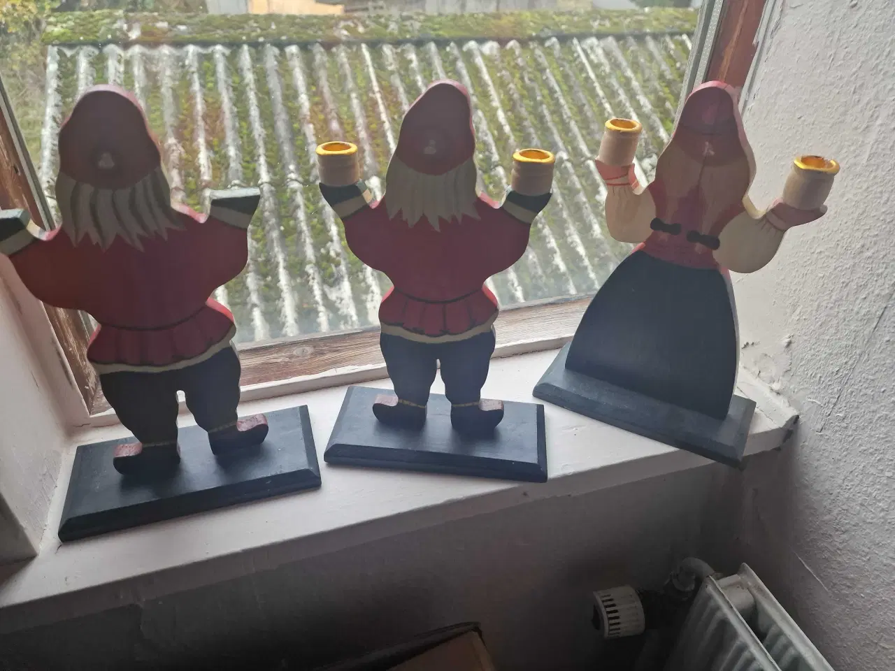 Billede 3 - Julelysestager  i træ