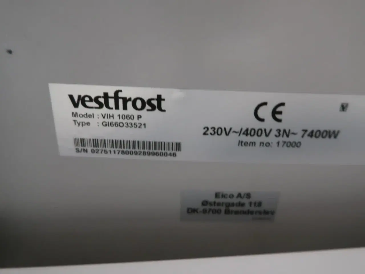 Billede 3 - Induktionskogeplade VESTFROST VIH 1060 P