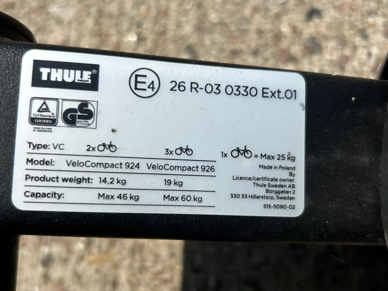 Billede 3 - Thule cykelholder til 3 cykler
