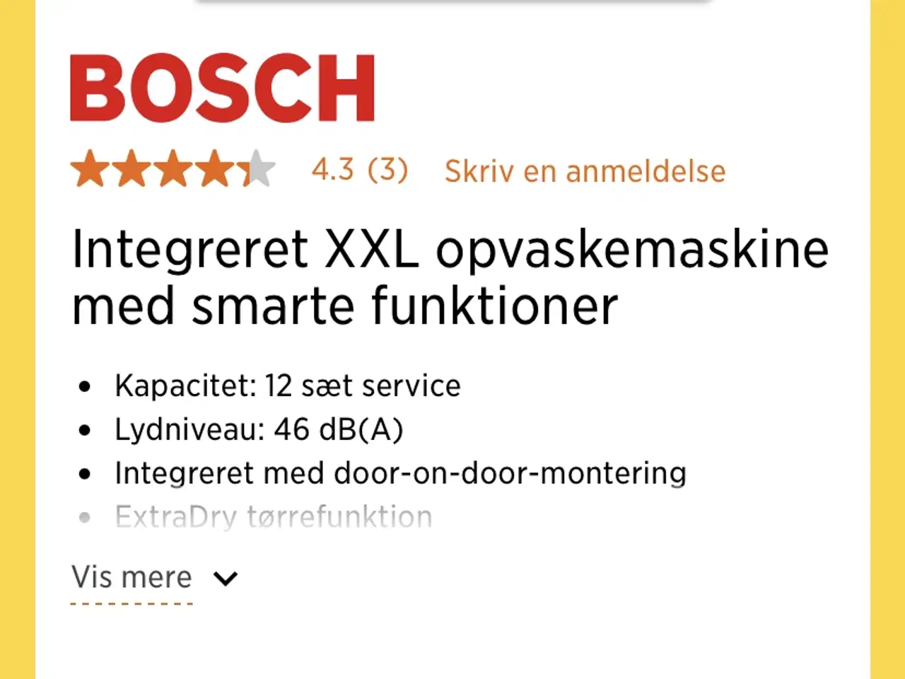 Billede 2 - Opvaskemaskine mrk. Bosch XXL