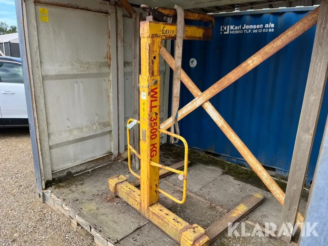 Billede 2 - Pallegafler til kran Kildemose Smedie 3500 kg