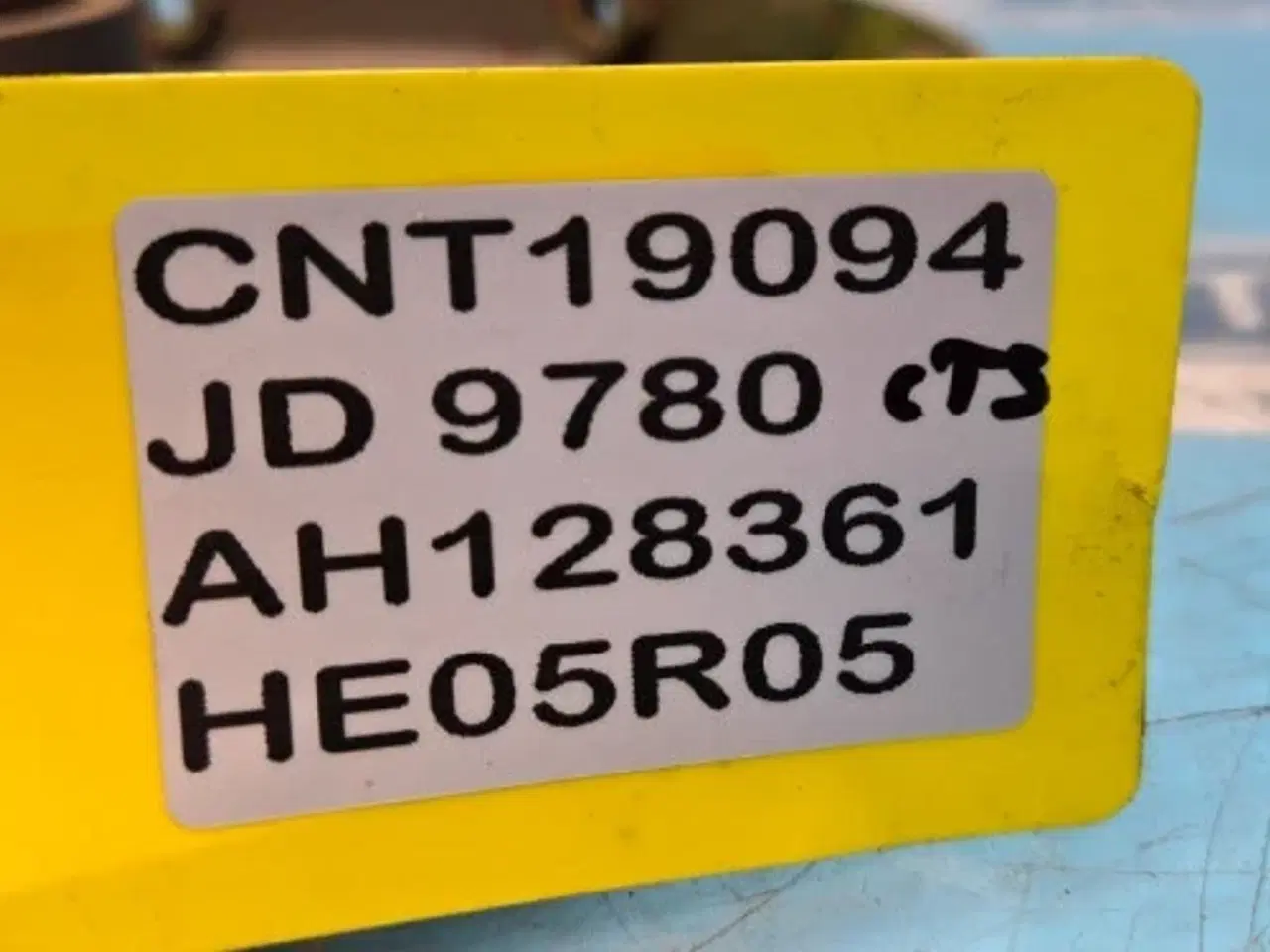 Billede 9 - John Deere 9780 Navplade AH128361