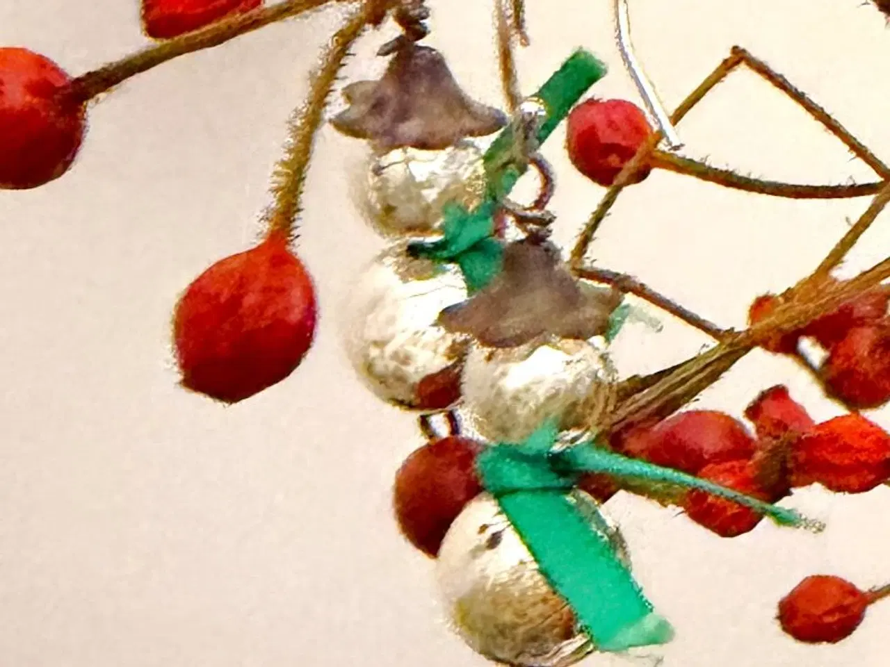 Billede 4 - Øreringe med snemænd - håndlavede