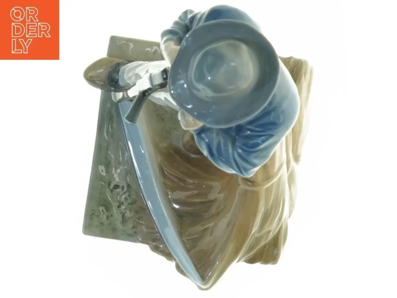 Billede 3 - Porcelænsfigur Mand med le fra Royal Copenhagen (str. 25 x 13 cm)