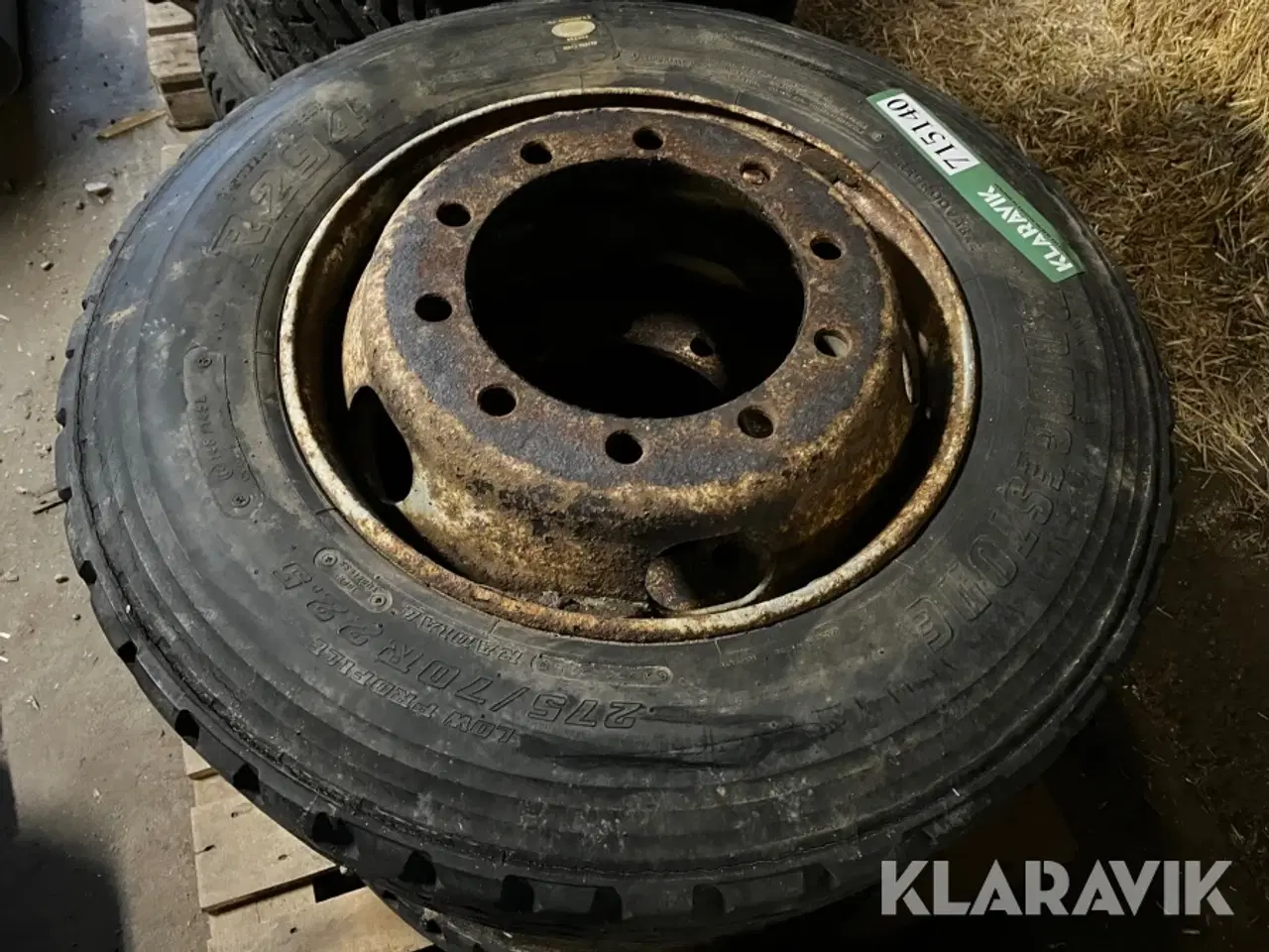 Billede 8 - Dæk med fælg 275/70R22.5 3 styk