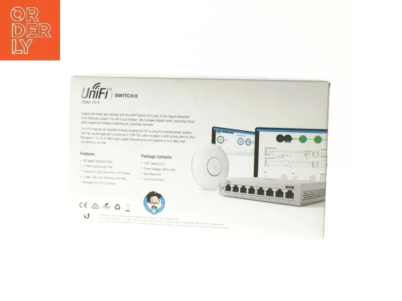 Billede 4 - Ubiquiti UniFi Switch 8 fra Ubiquiti (str. 3x14,5x10 cm)