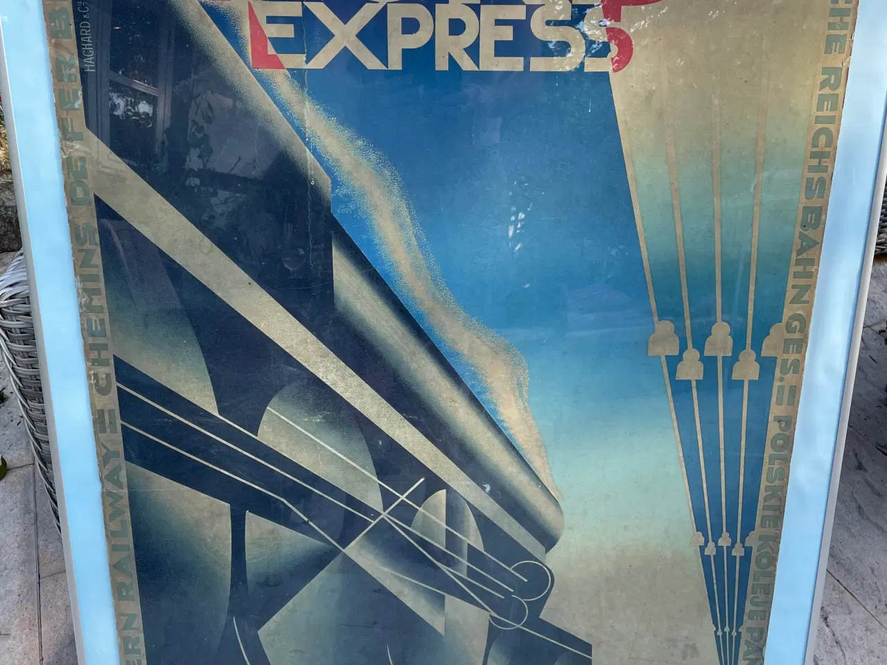 Billede 2 - Org. Cassandre plakat fra 1927 "Nord Express"