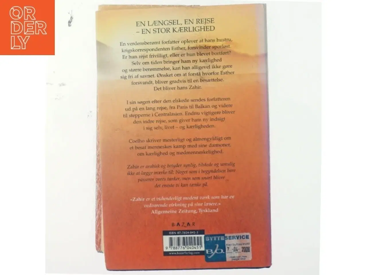 Billede 3 - Zahir af Paulo Coelho (Bog)