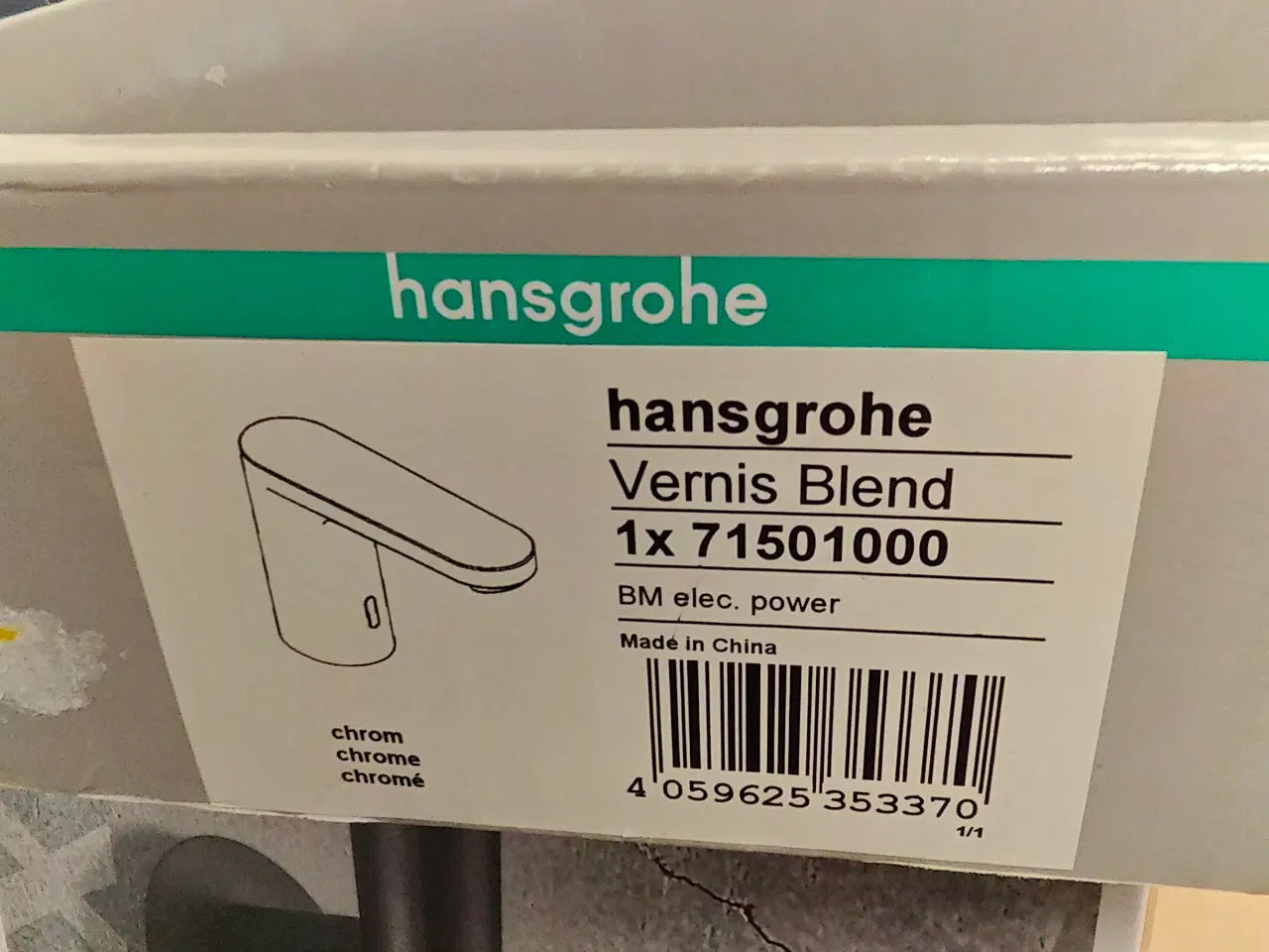 Billede 2 - Vandhane, berøringsfri, Hansgrohe. Ubrugt 