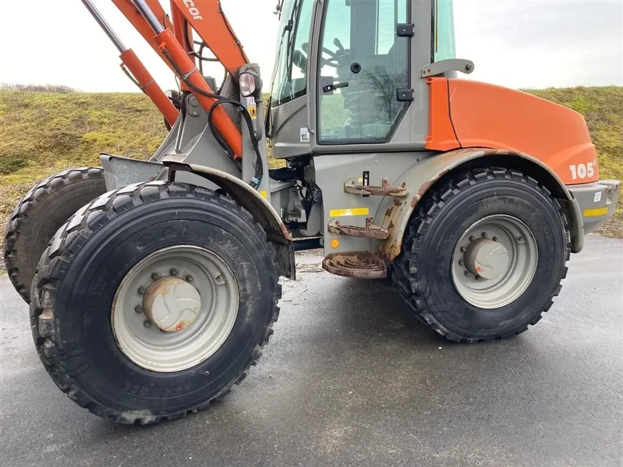 Billede 18 - Atlas 105E Weycor Hutigkobling på hydraulikudtag Centralsmøring