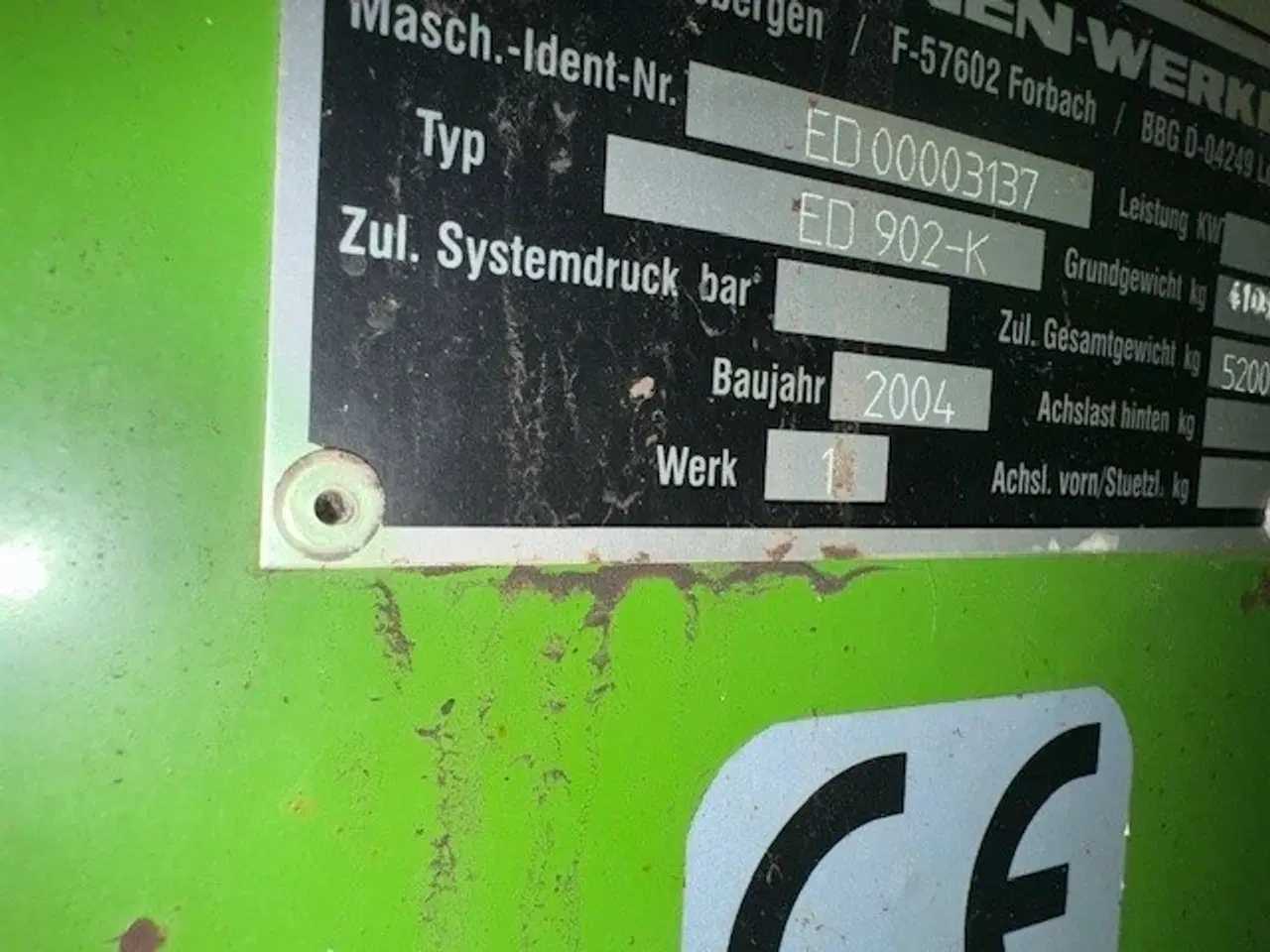 Billede 4 - Amazone ED 902 K uden gødningsudstyr