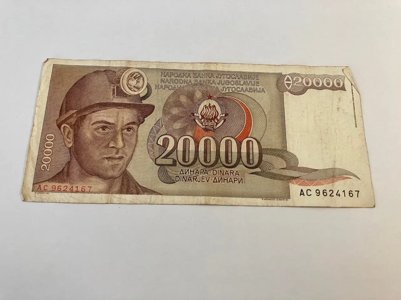 Billede 1 - 20000 Dinara Yugoslavia
