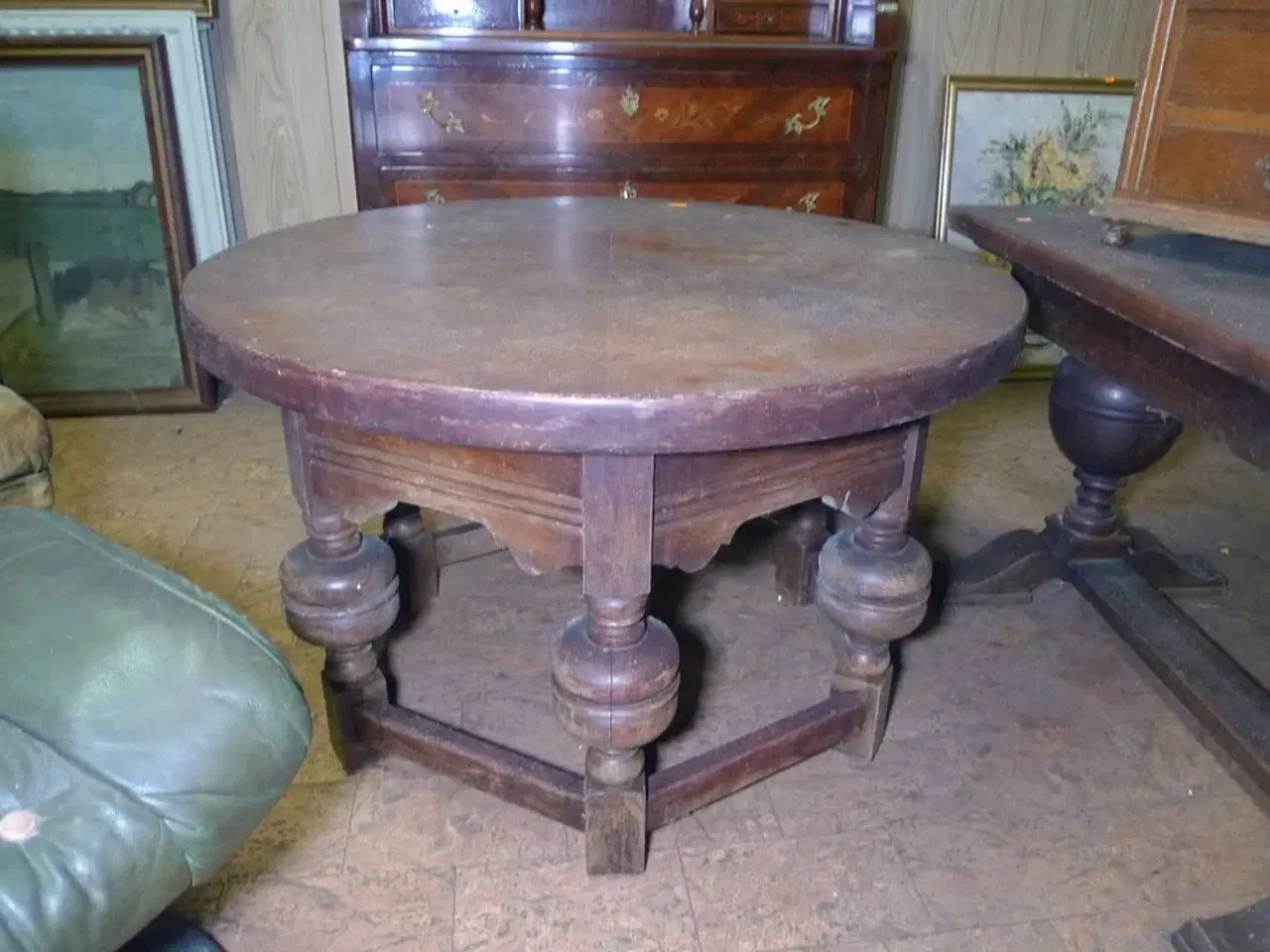 Billede 13 - 12 stk. møbler, sofa med ny stofrulle til ombetrækning