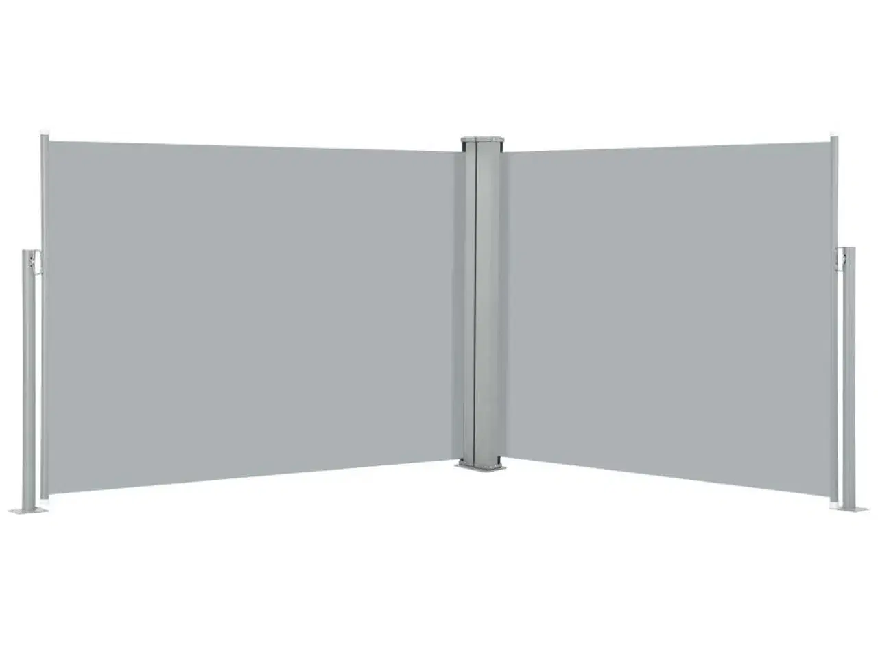 Billede 1 - Sammenrullelig sidemarkise 140 x 1000 cm antracitgrå