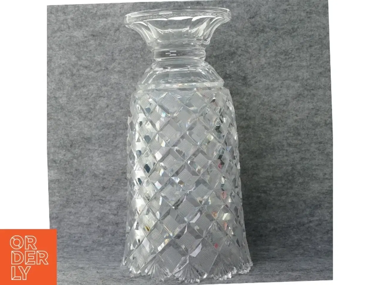 Billede 2 - Vase i krystal (str. 27 x 11 x 14 cm)