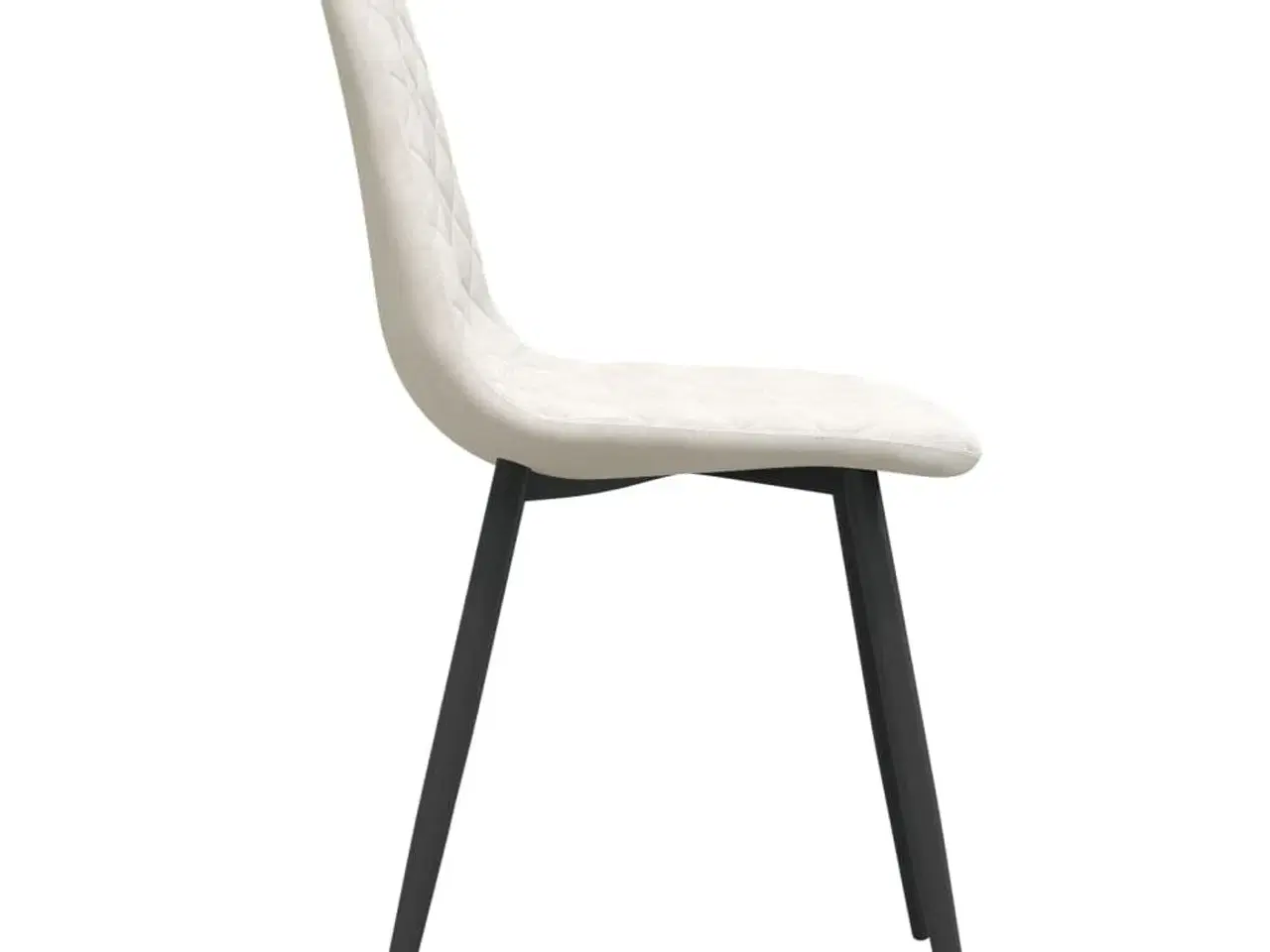 Billede 5 - Spisebordsstole 4 stk. velour cremehvid