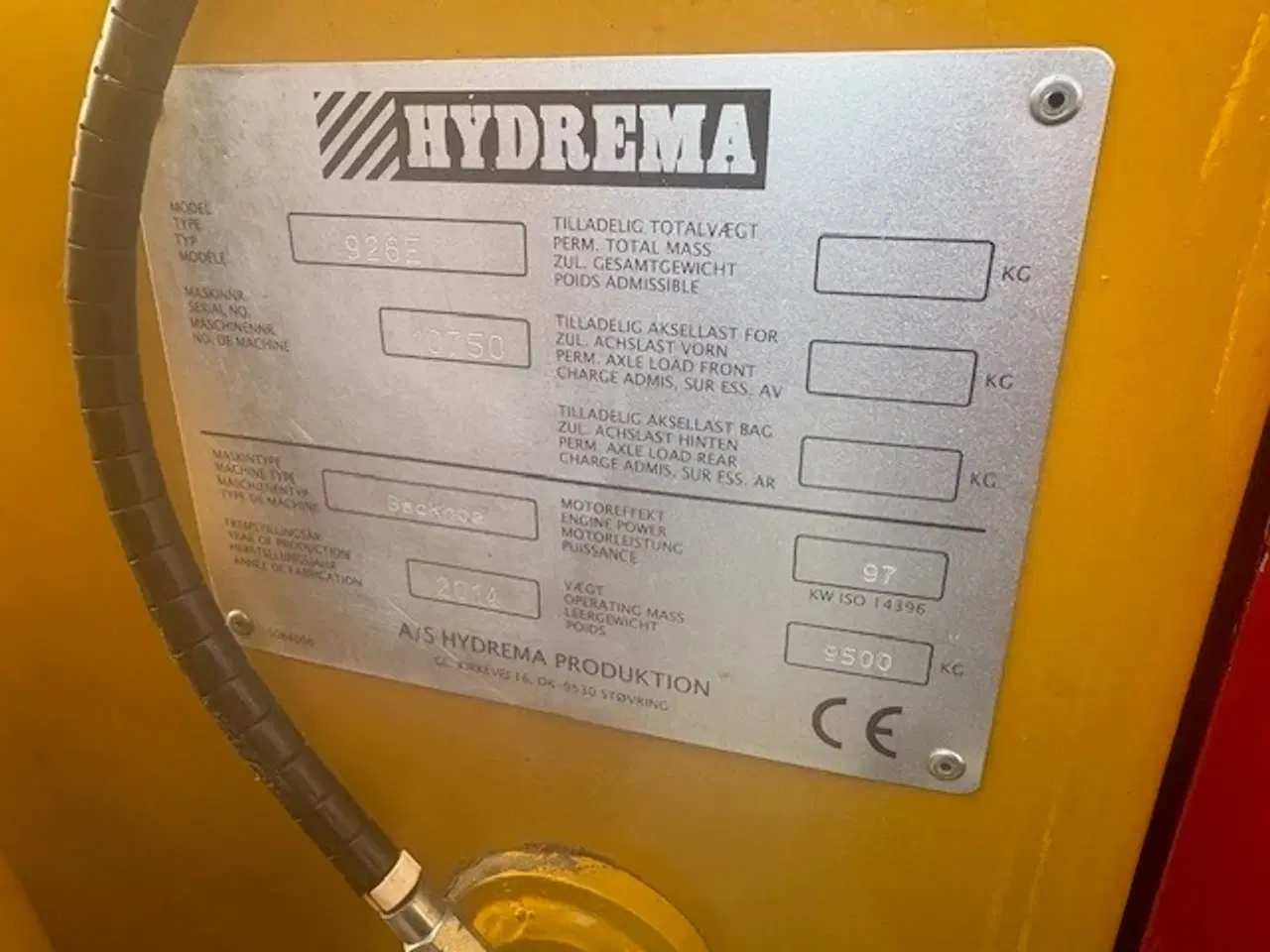 Billede 2 - Hydrema 926E ENCON ROTORTILT, CENTRALSMØRING