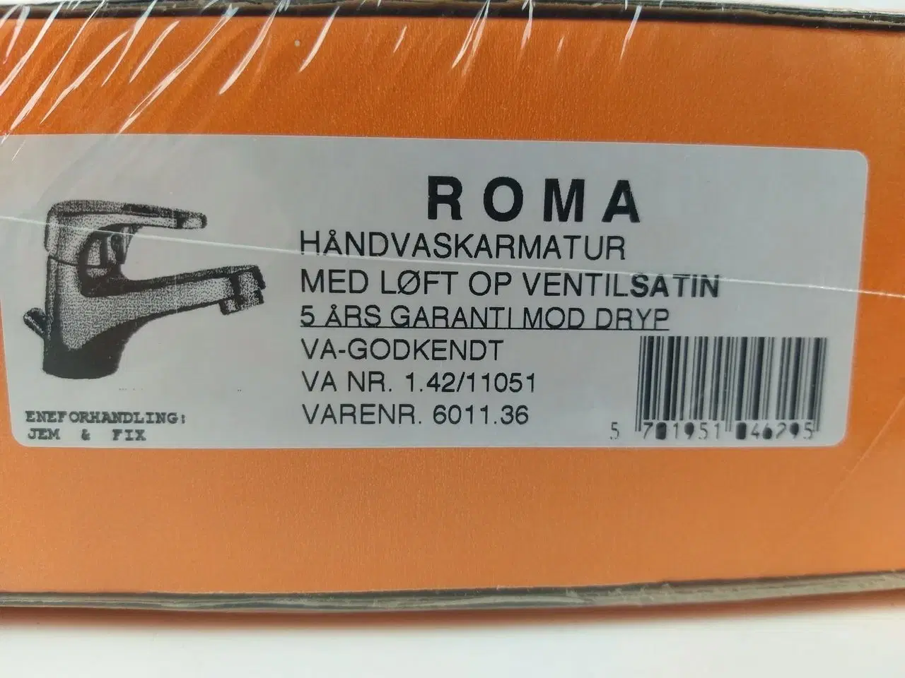 Billede 3 - Ny Roma håndvaskarmatur