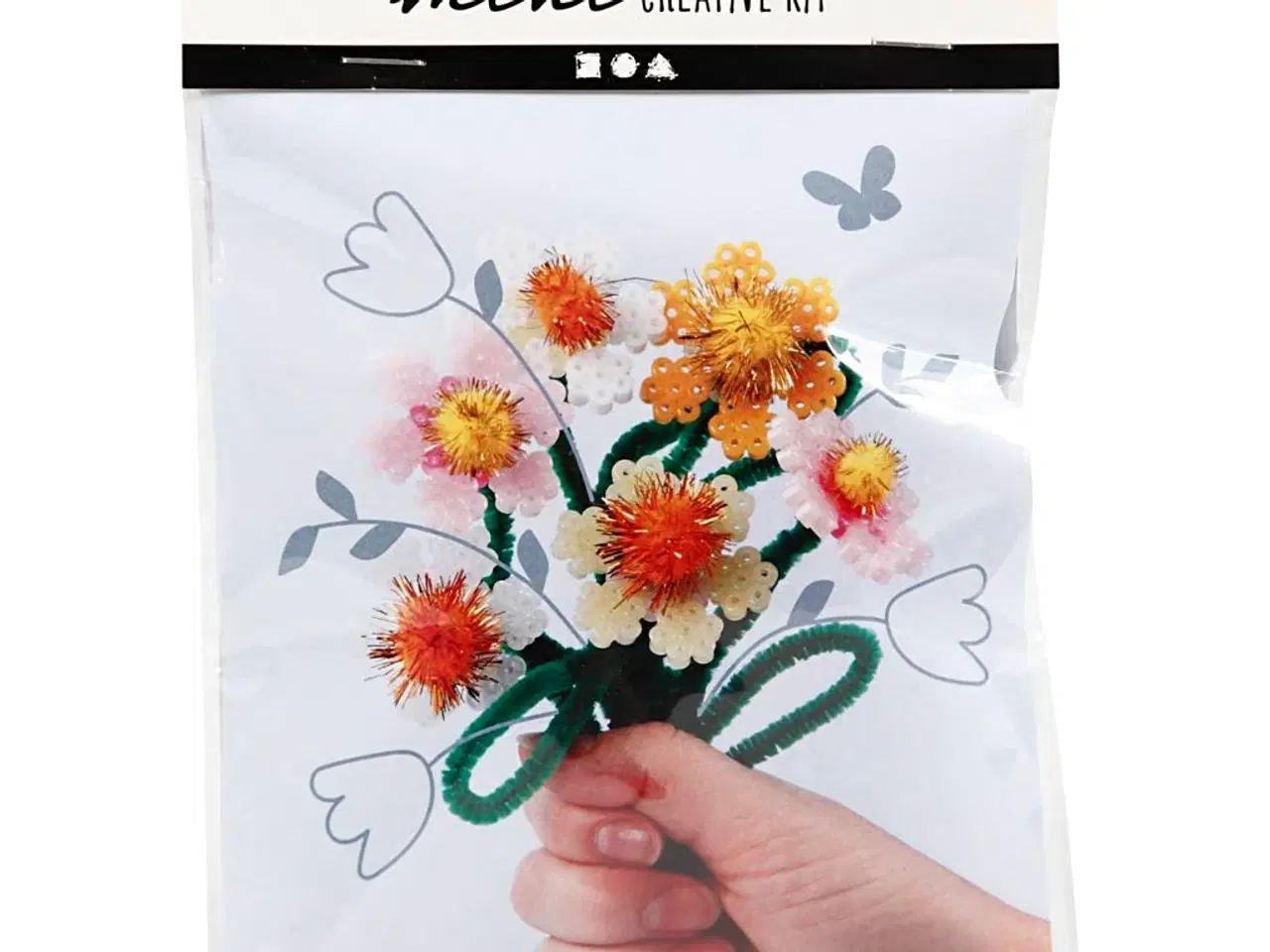 Billede 1 - Mini DIY Kit til Farverig Forårsbuket