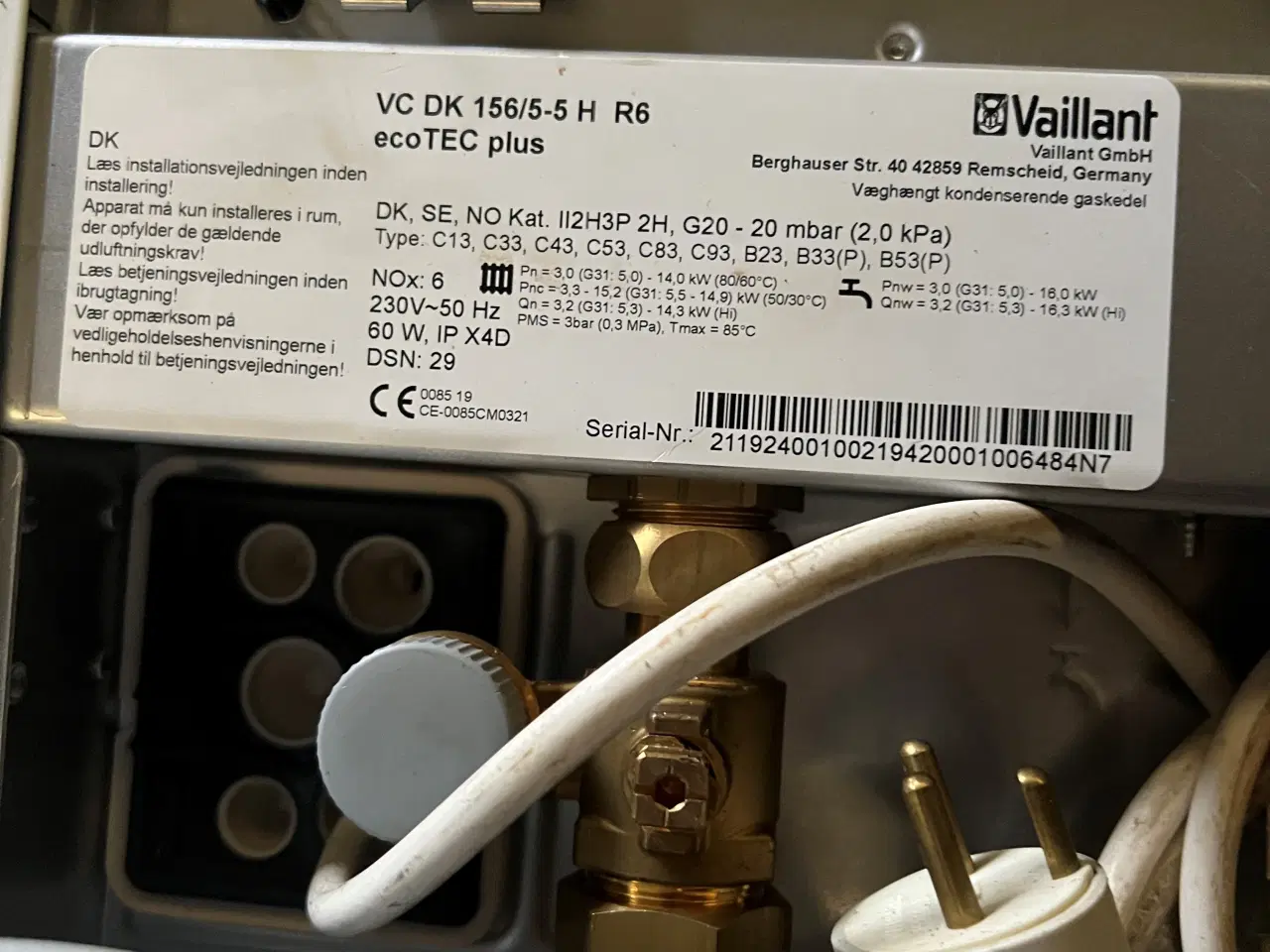 Billede 2 - 2 stk. Vaillant Gasfyr VC DK 156/5-5H