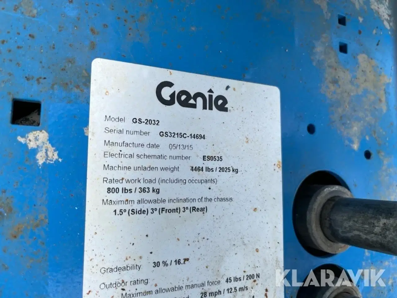 Billede 7 - Sakselift Genie GS-2032