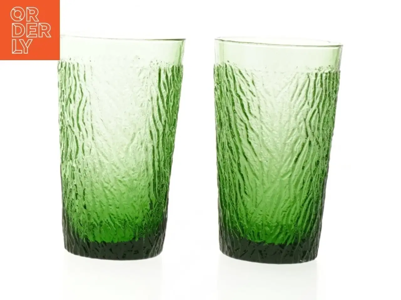 Billede 1 - Grønne drikkeglas (str. 2 stykker. 13 cm)
