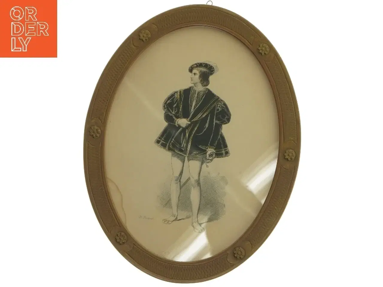 Billede 4 - Oval billeder i rammer (str. 23x17,5 cm)