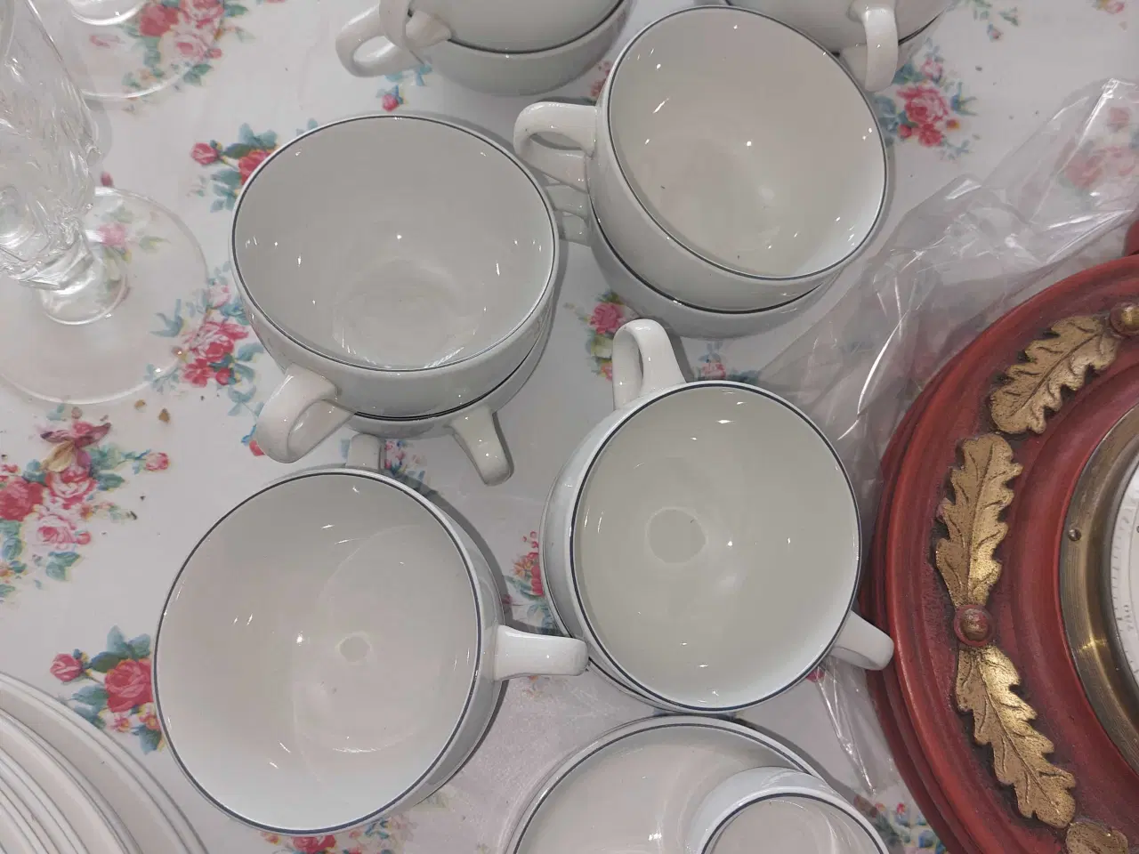 Billede 2 - Blå kant porcelæn 