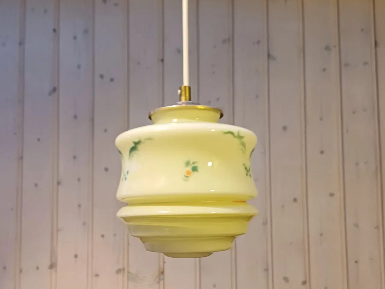 Billede 4 - Retro loftlampe med glasskærm