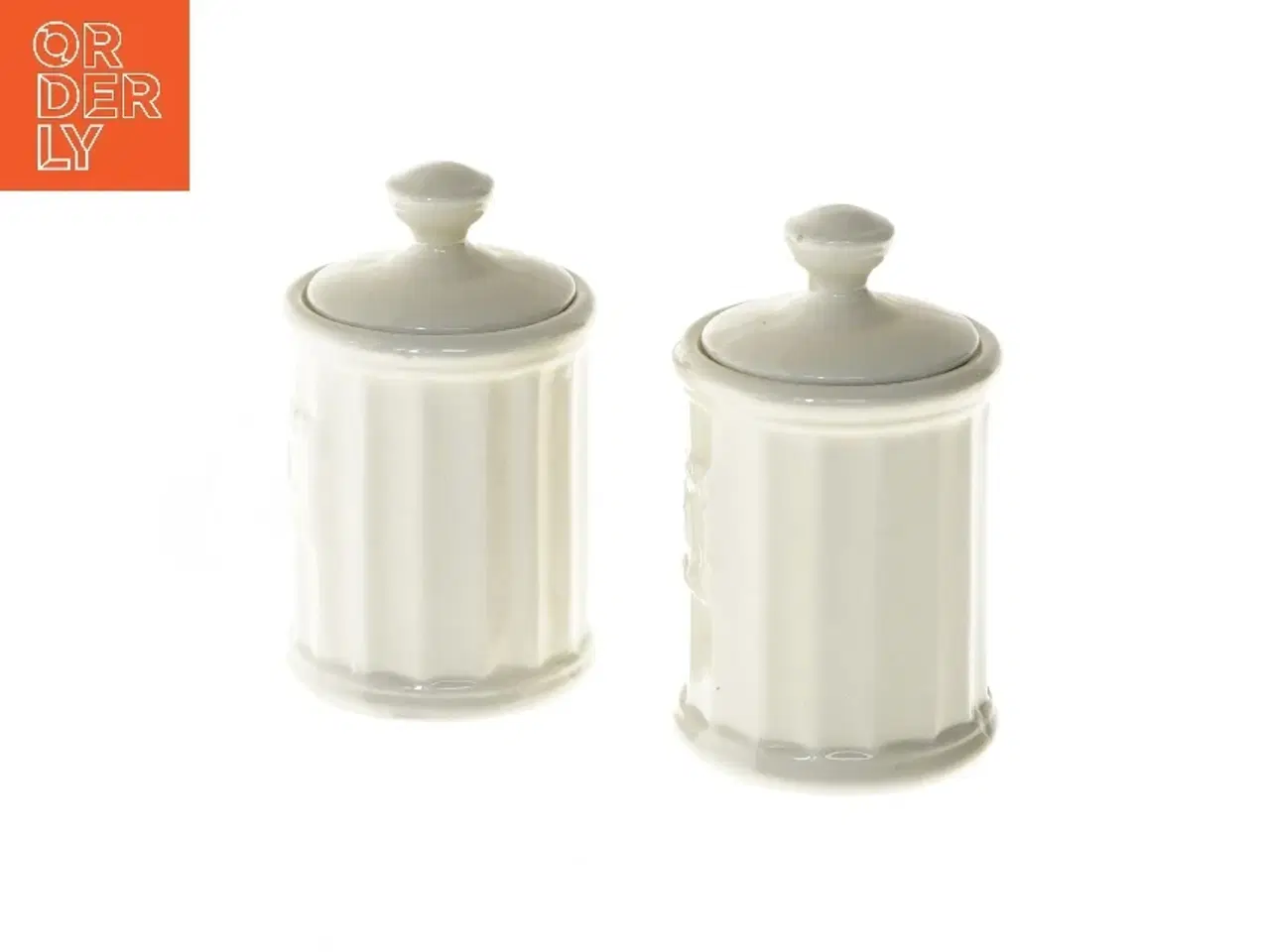 Billede 4 - Krydderibeholdere i porcelæn (str. Ø 6,5x11 cm)