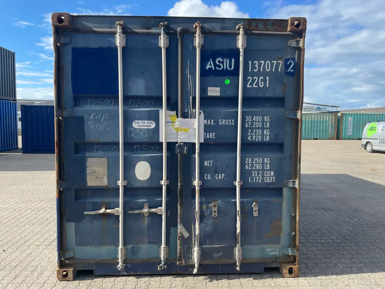 Billede 1 - 20 fods Container- ID: ASIU 137077-2