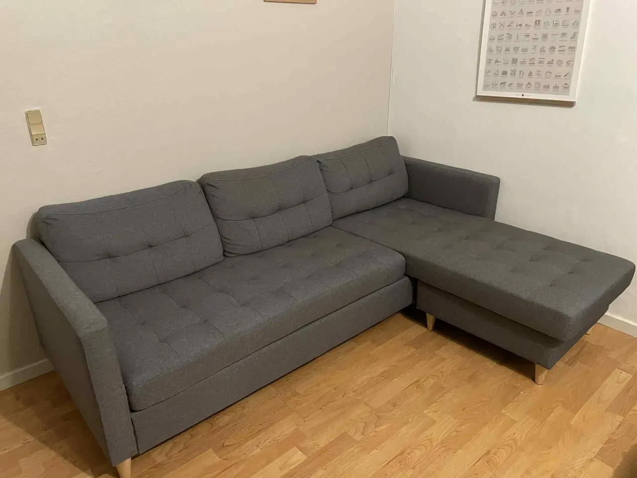 Billede 2 - Falslev sofa med grå stof