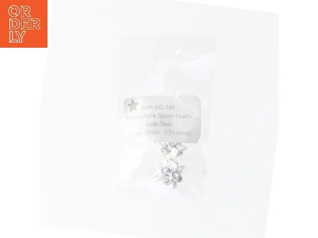 Billede 2 - Rhinestones blomster perler (str. 1 cm)