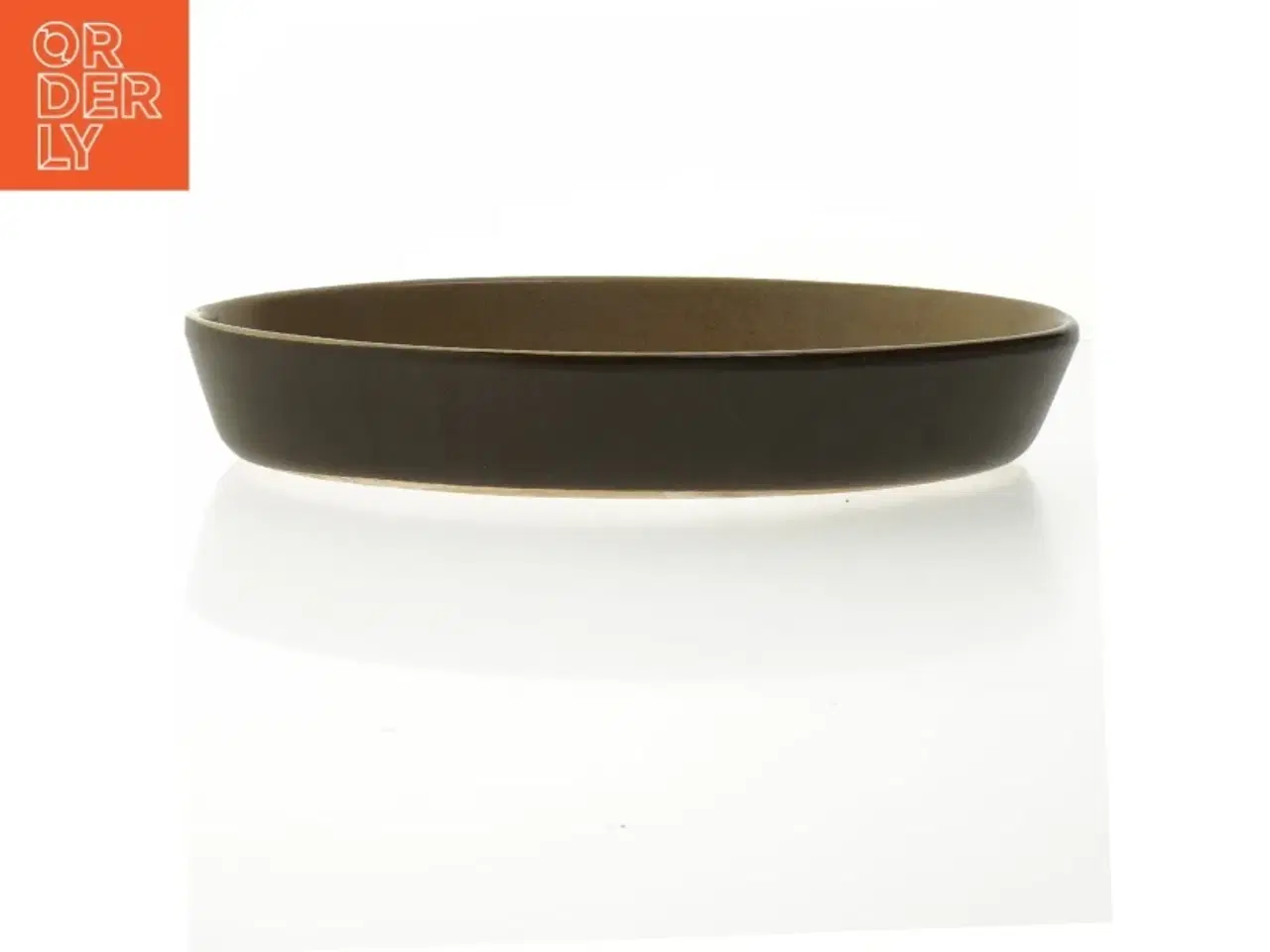 Billede 3 - Brunt keramikfad (str. 33 x 23 cm)