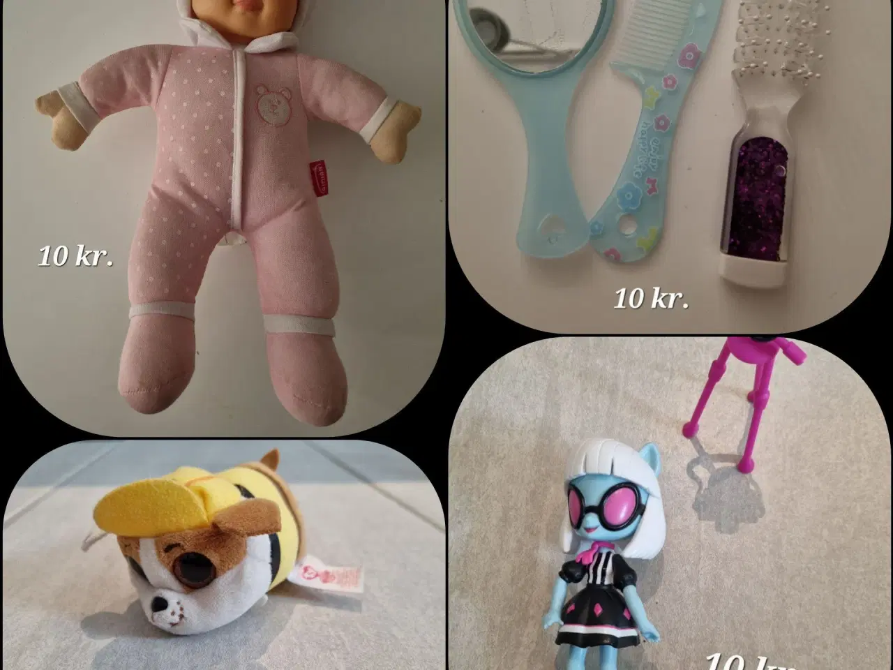 Billede 1 - legetøj Dukke, bamse, hårbøje, kasketter