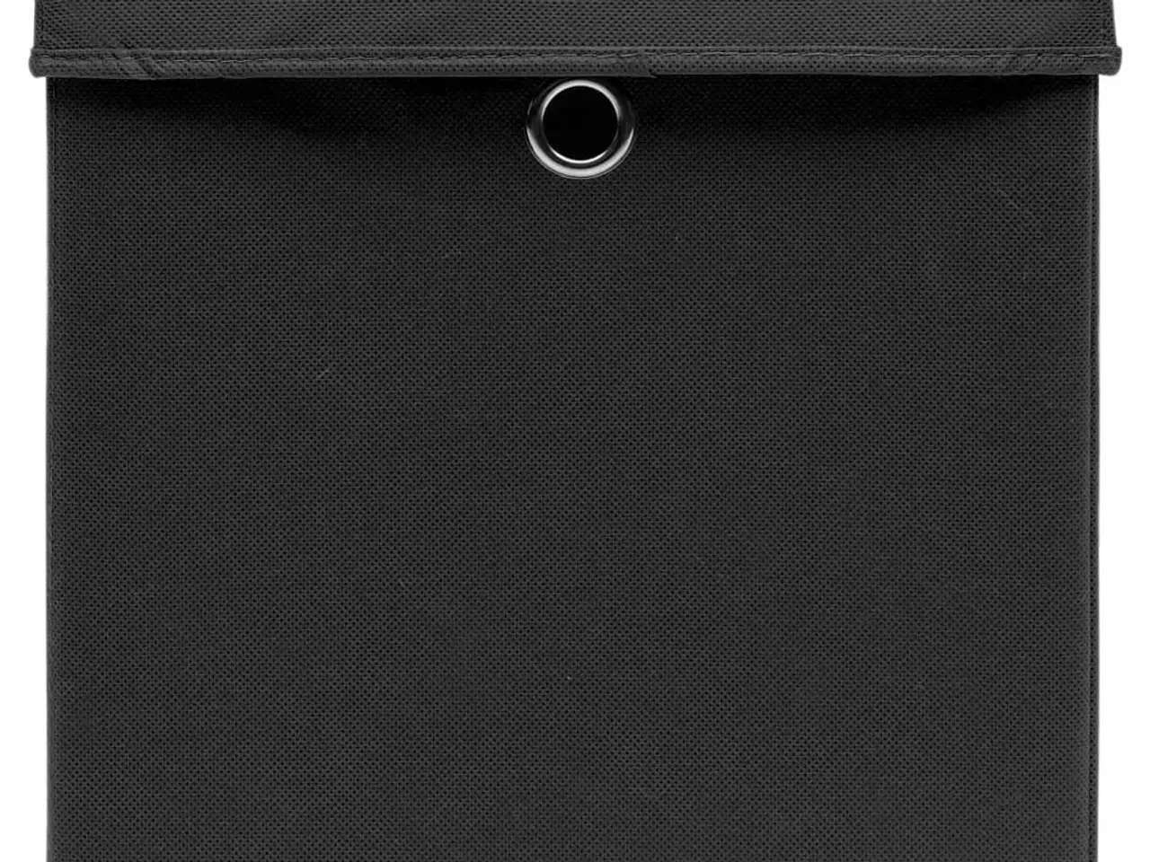 Billede 4 - Opbevaringskasser med låg 10 stk. 32x32x32 stof sort