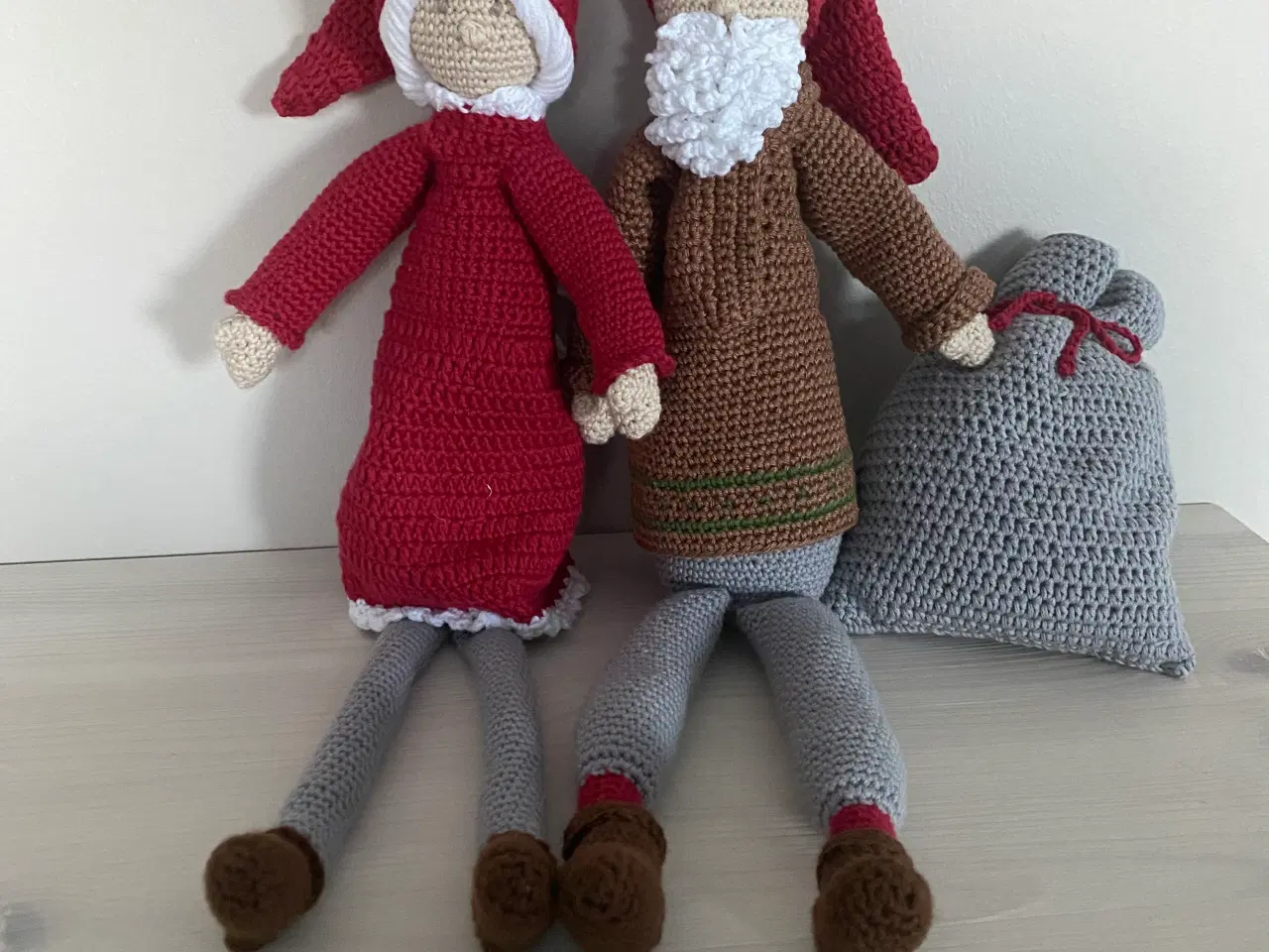 Billede 1 - Hæklet nissepar