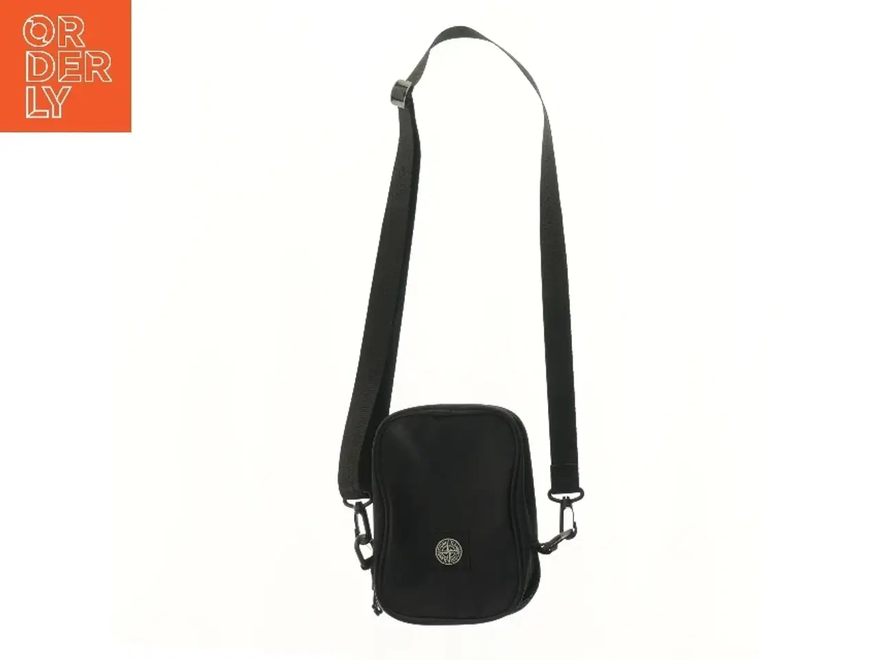 Billede 1 - Skuldertaske i sort fra Stone Island (str. 20x15 cm)