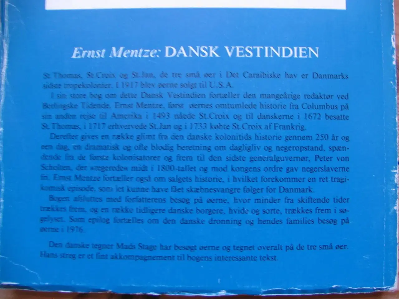 Billede 2 - Dansk Vestindien, Ernst Mentze, 1981